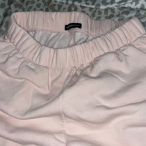 Bubblegum pink brandy sweatpants